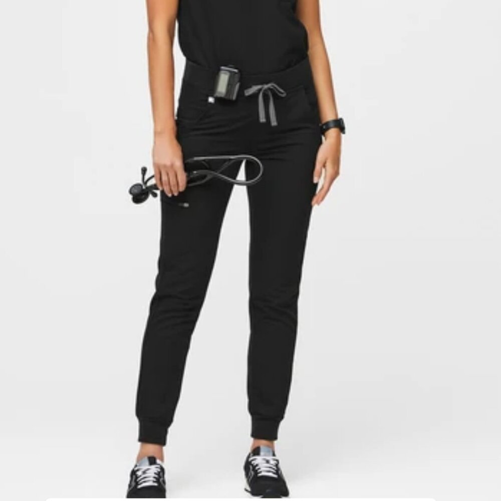 Figs Black technical joggers